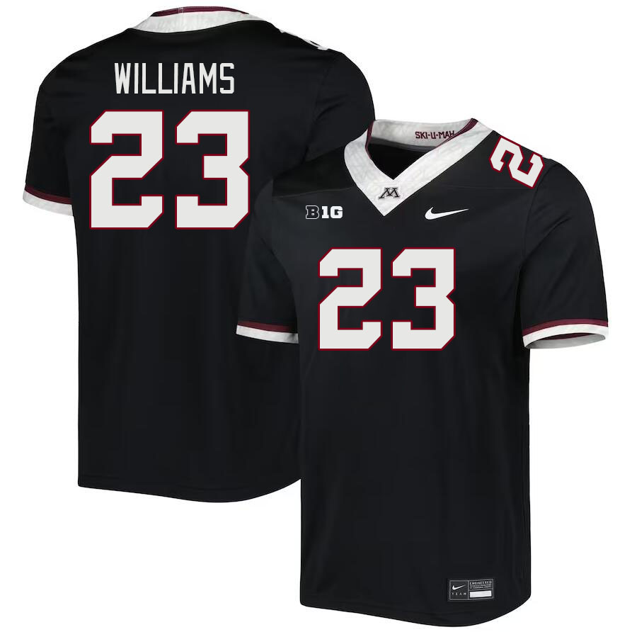 Men #23 Marquese Williams Minnesota Golden Gophers College Football Jerseys Stitched Sale-Black